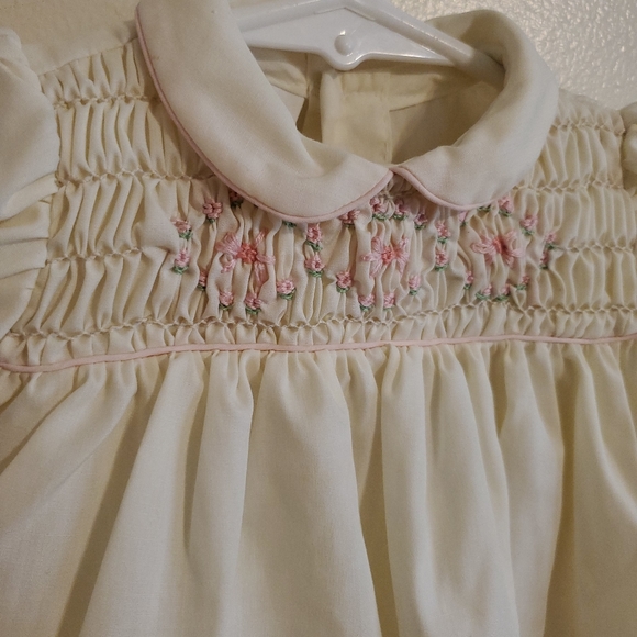 Vintage | Yellow Smocked Dress - Picture 3 of 7